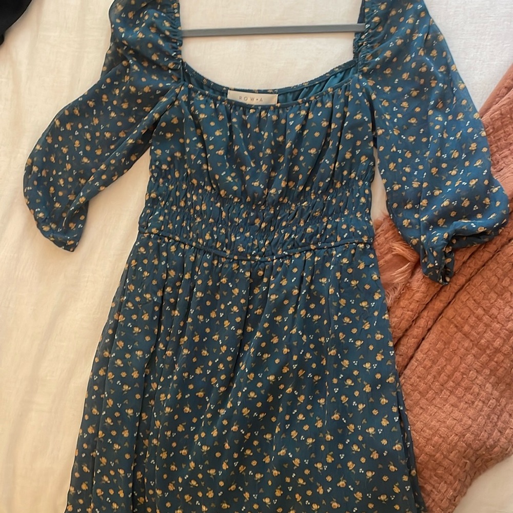 BLUE FLORAL DRESS